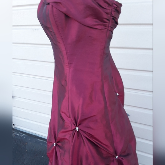 Barbiecore Prom Wedding Party Berry Pink strapless Princess ball gown Dress XS - Picture 15 of 16